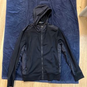Polo hoodie navy blue. Size medium. Like new